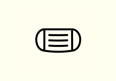 スタッフのマスク着用